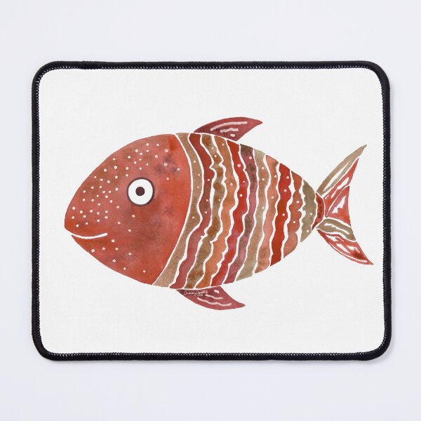 Item preview, Cinnamon Striped Fish Watercolor designed and sold by AlinaArt&Design.