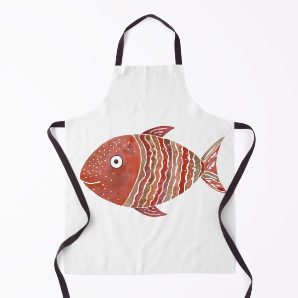 Item preview, Cinnamon Striped Fish Watercolor designed and sold by AlinaArt&Design.