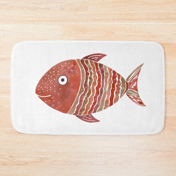 Item preview, Cinnamon Striped Fish Watercolor  designed and sold by AlinaArt&Design.