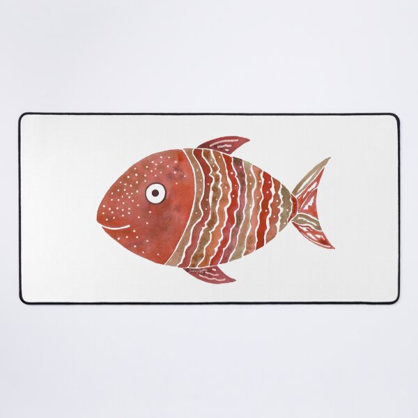Item preview, Cinnamon Striped Fish Watercolor  designed and sold by AlinaArt&Design.