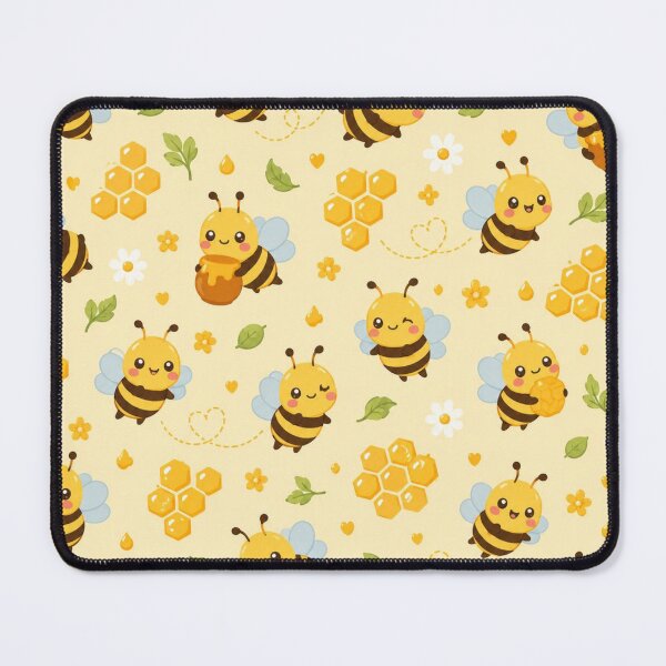 Item preview, Kawaii Bees Pattern designed and sold by ColorFindsEs.