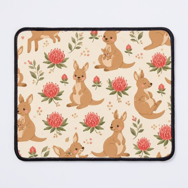 Item preview, Kawaii Kangaroo Pattern designed and sold by ColorFindsEs.