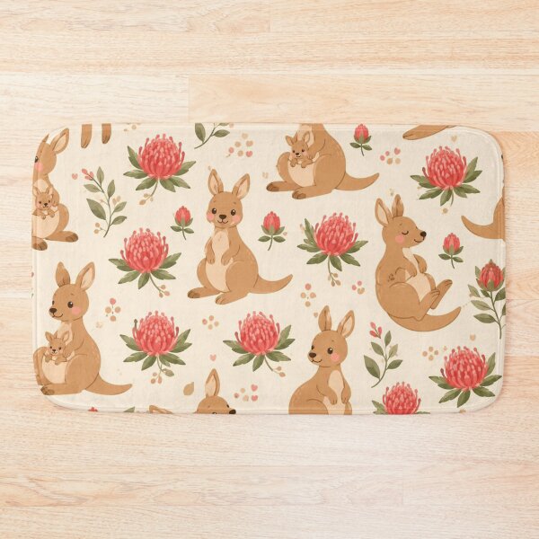 Item preview, Kawaii Kangaroo Pattern designed and sold by ColorFindsEs.