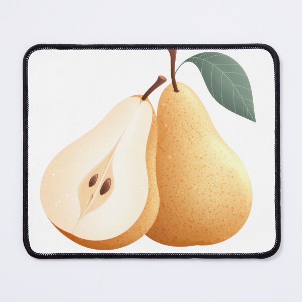 Item preview, Pears cut in half and whole placed on a plain background for display designed and sold by CreativeLarysa.