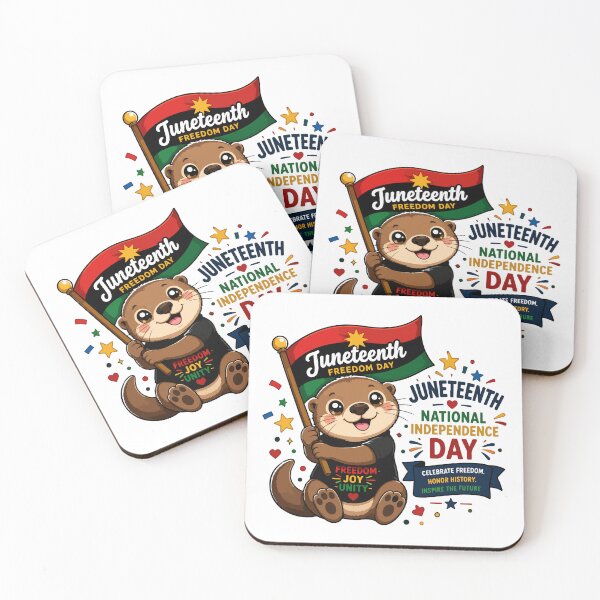 Item preview, Cute Otter Juneteenth Freedom Day Celebration designed and sold by Rexusstain.