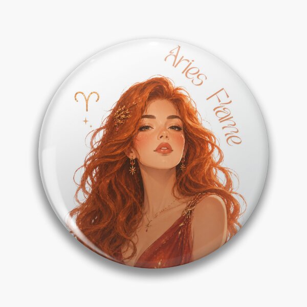Item preview, Aries Flame Zodiac Sign Astrological Fiery Aesthetic Girl designed and sold by Marcelina28.