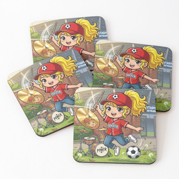 Item preview, Drumming Girl Loves Playing Soccer designed and sold by Azurart2.