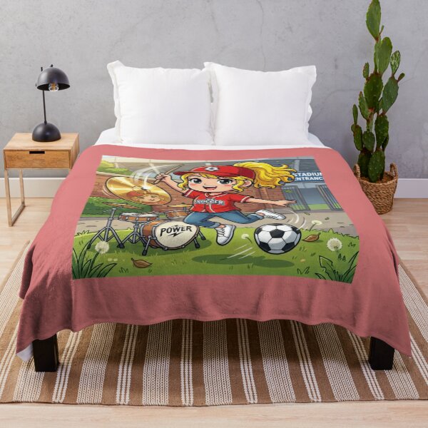 Item preview, Drumming Girl Loves Playing Soccer designed and sold by Azurart2.