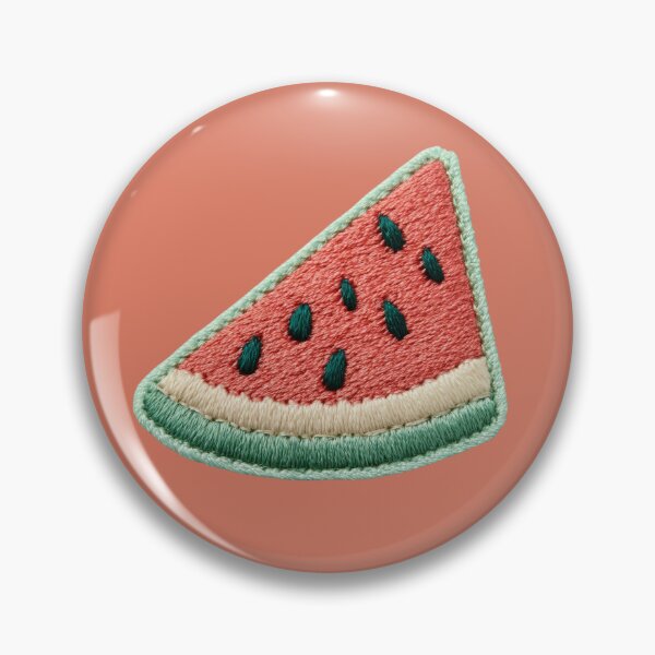 Item preview, Embroidered Watermelon Slice Patch Art designed and sold by MegaNovaArt.
