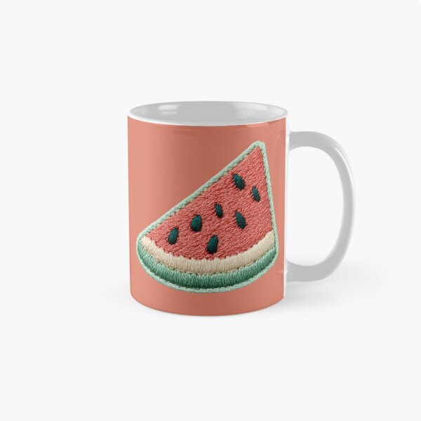 Item preview, Embroidered Watermelon Slice Patch Art designed and sold by MegaNovaArt.