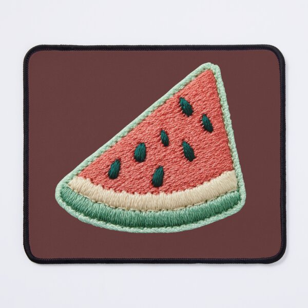 Item preview, Embroidered Watermelon Slice Patch Art designed and sold by MegaNovaArt.