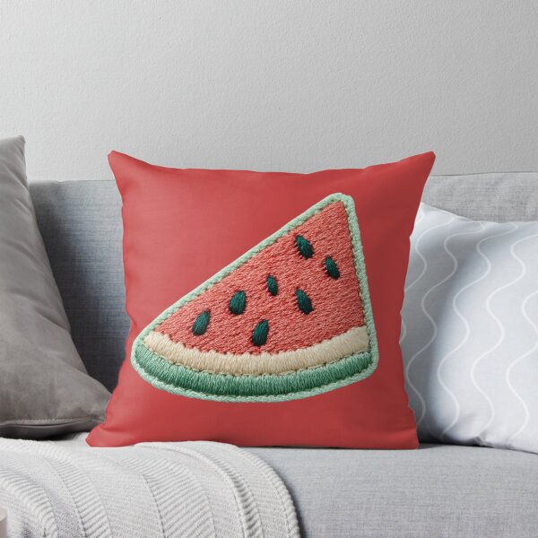 Item preview, Embroidered Watermelon Slice Patch Art designed and sold by MegaNovaArt.