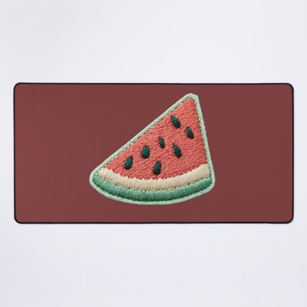 Item preview, Embroidered Watermelon Slice Patch Art designed and sold by MegaNovaArt.