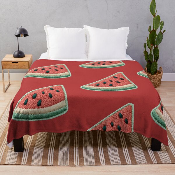 Item preview, Embroidered Watermelon Slice Patch Art designed and sold by MegaNovaArt.
