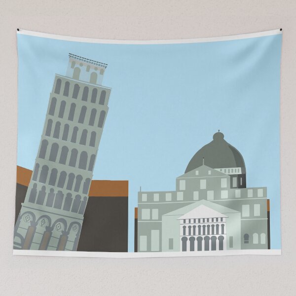 Item preview, Leaning Tower and Cathedral designed and sold by dariosArt.