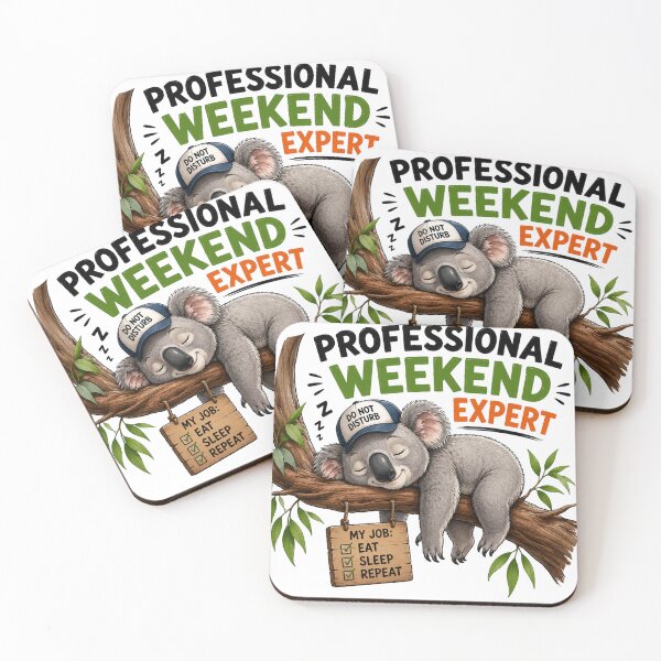 Item preview, Professional Weekend Expert T-Shirt | Funny Koala designed and sold by Golden Era Studio.