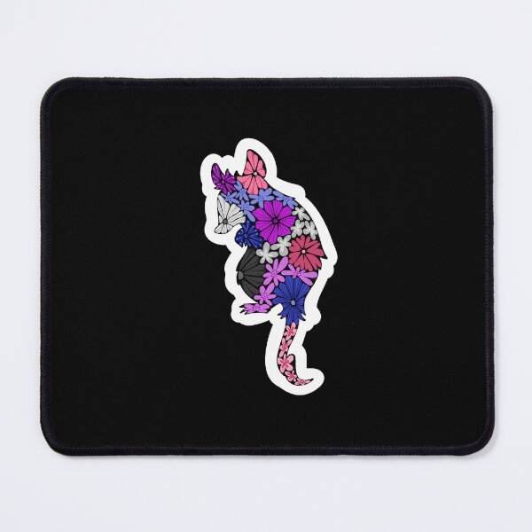 Item preview, Opossum - Genderfluid Flag STICKER designed and sold by HannahReeStudio.