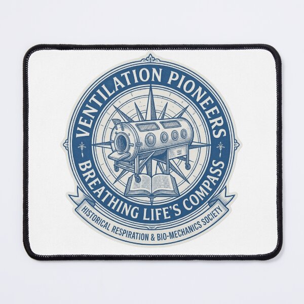 Item preview, Classic Blueprint Blue Iron Lung Medical History - Engineering Style designed and sold by Fatomfatom.