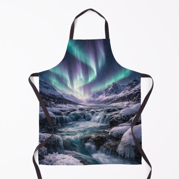 Item preview, Northern Lights Landscape – Aurora Borealis Nature Wall Art designed and sold by Yomere.