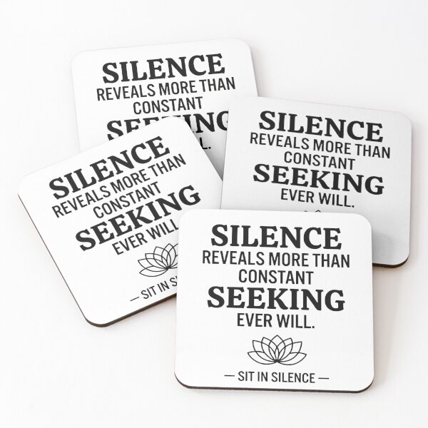Item preview, Silence Reveals More Minimalist Quote Tee designed and sold by SitInSilence24.