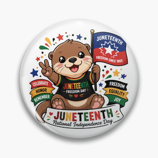 Item preview, Peace Sign Otter Juneteenth Freedom Day designed and sold by Rexusstain.