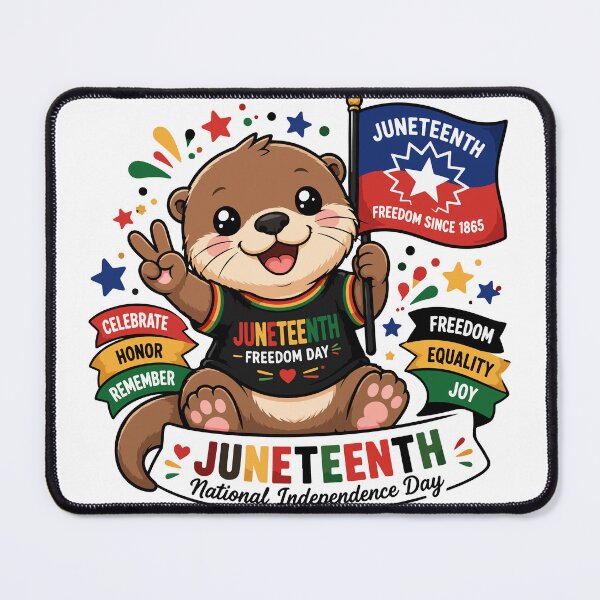 Item preview, Peace Sign Otter Juneteenth Freedom Day designed and sold by Rexusstain.