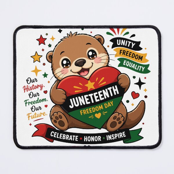 Item preview, Heart Otter Juneteenth Freedom Day designed and sold by Rexusstain.