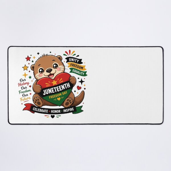 Item preview, Heart Otter Juneteenth Freedom Day designed and sold by Rexusstain.