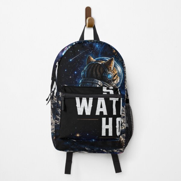 Item preview, Still Watching Home Cat Astronaut Watching Earth From The Moon Space Explorer Design designed and sold by HOUSE OF TIST.
