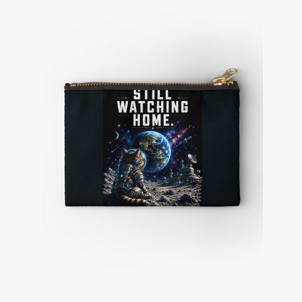 Item preview, Still Watching Home Cat Astronaut Watching Earth From The Moon Space Explorer Design designed and sold by HOUSE OF TIST.