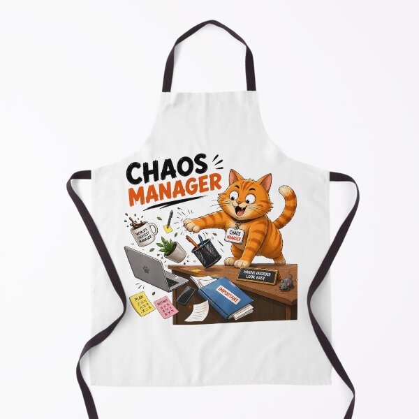 Item preview, Chaos Manager Cat T-Shirt | Funny Office Humor designed and sold by JustResultsCo.