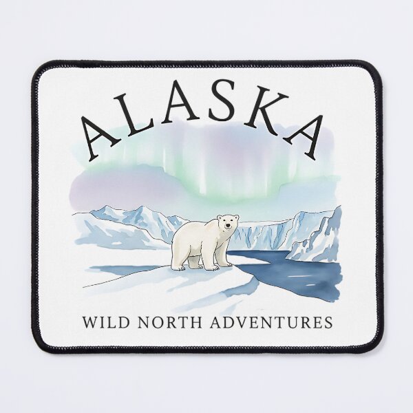 Item preview, Alaska Wild North Adventures - Polar Bear & Northern Lights designed and sold by legacylivingshop.