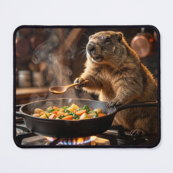 Item preview, Groundhog Chef Has Scores of Michelin Stars designed and sold by Tridentulus.