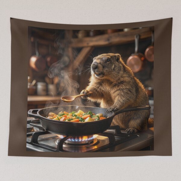 Item preview, Groundhog Chef Has Scores of Michelin Stars designed and sold by Tridentulus.