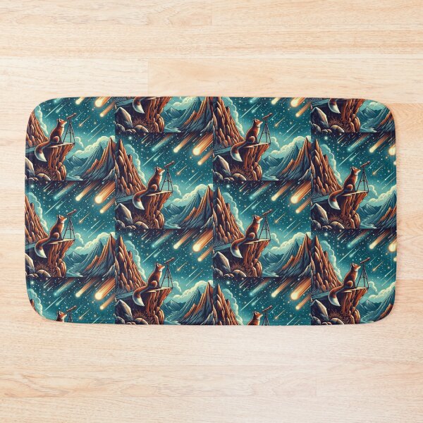Item preview, Curious Fox Stargazer – Cosmic Exploration Art designed and sold by Dogandesighn.