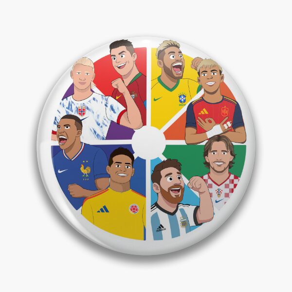 Item preview, Color wheel of soccer players designed and sold by luisTeam.