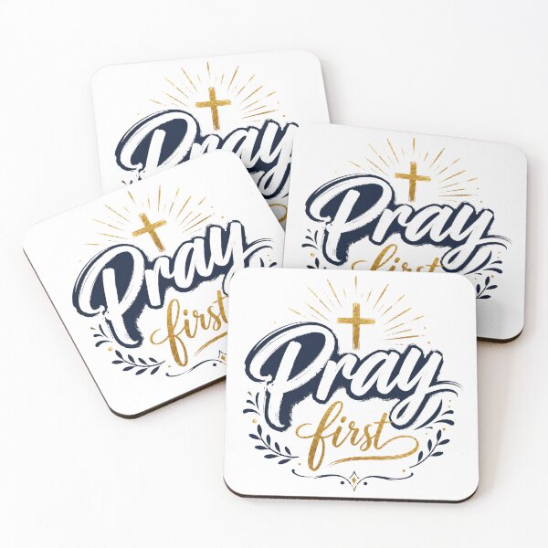 Item preview, Pray First Christian Faith Quote Design designed and sold by NaphDesigns.