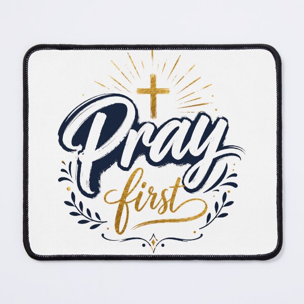 Item preview, Pray First Christian Faith Quote Design designed and sold by NaphDesigns.