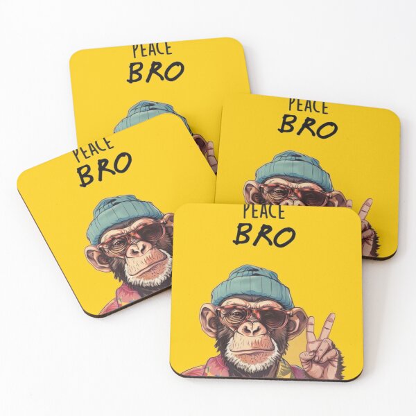 Item preview, Peace Bro Monkey | Funny Chill Ape Aesthetic designed and sold by TrCraftySticks.