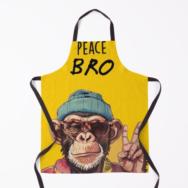Item preview, Peace Bro Monkey | Funny Chill Ape Aesthetic designed and sold by TrCraftySticks.