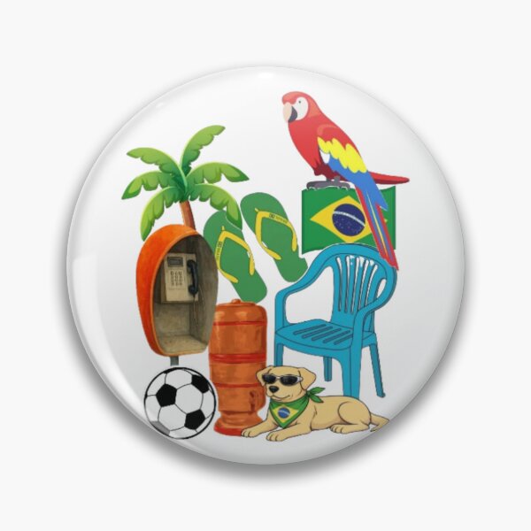 Item preview, Brazil Icons Collage Summer Vibes designed and sold by Ahera.