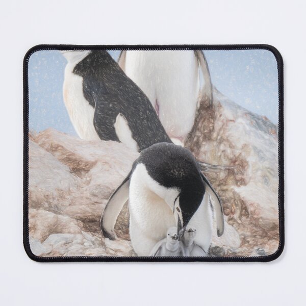 Item preview, Chinstrap Penguin and Chicks Artistic designed and sold by PhotoArt by Joan Carroll.