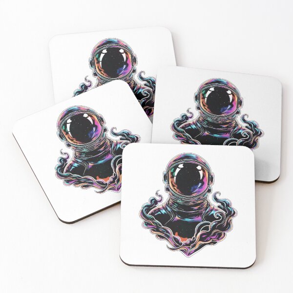 Item preview, Chrome Cosmic Astronaut designed and sold by Dhenin Studio.