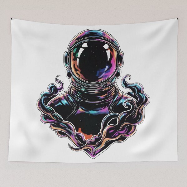 Item preview, Chrome Cosmic Astronaut designed and sold by Dhenin Studio.