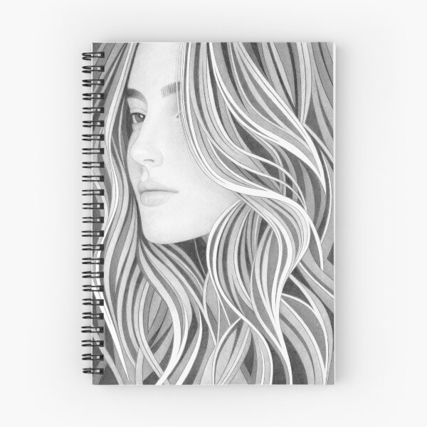 Item preview, Female Portrait Pencil Drawing  designed and sold by MattHackArt.