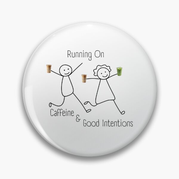 Item preview, Running On Caffeine And Good Intentions Iced Coffee Matcha — Funny Coffee Quote Design, Relatable Humor Gift, Coffee Lover Art, Matcha Latte Gift designed and sold by soaddigitalstudios.