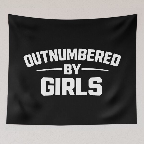 Item preview, Outnumbered by Girls,Funny Dad,Father's Day designed and sold by CloudyPress.