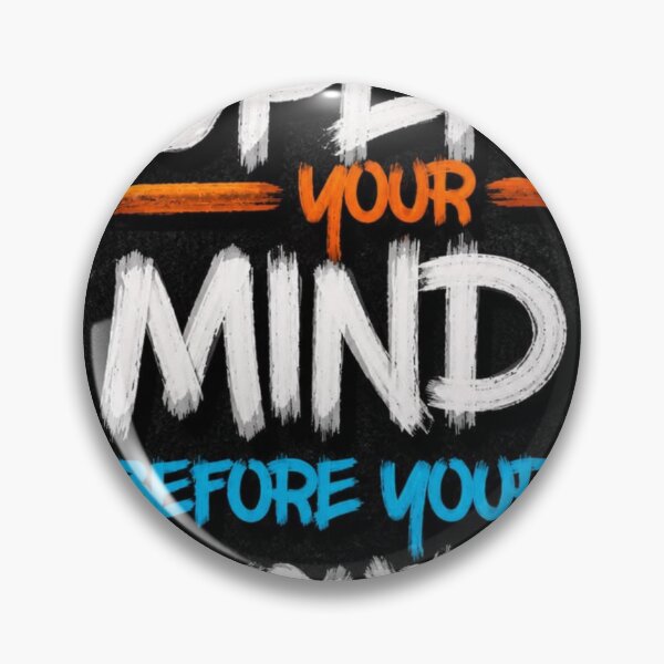 Item preview, Open Your Mind Quote Sticker | Motivational Typography Art designed and sold by TrCraftySticks.