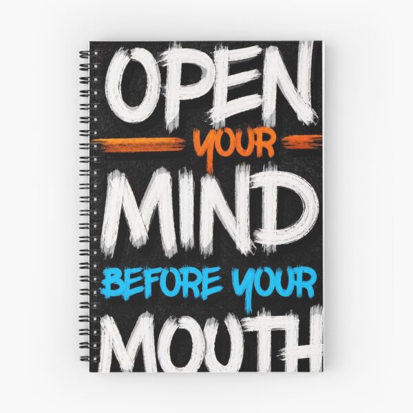 Item preview, Open Your Mind Quote Sticker | Motivational Typography Art designed and sold by TrCraftySticks.