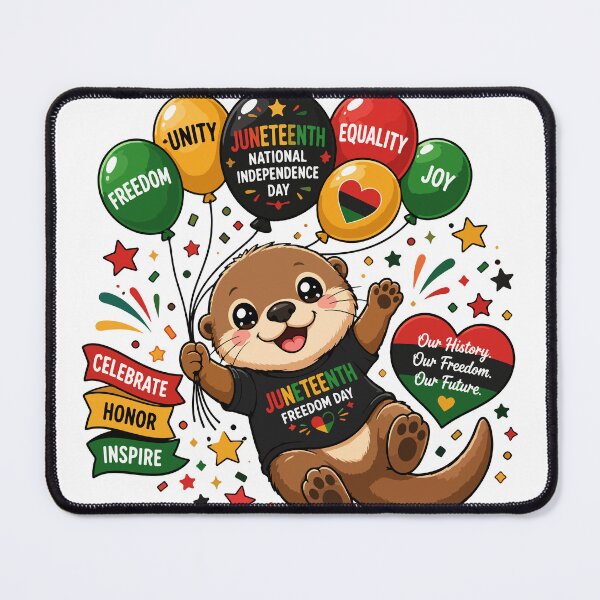 Item preview, Balloon Otter Juneteenth National Independence Day designed and sold by Rexusstain.